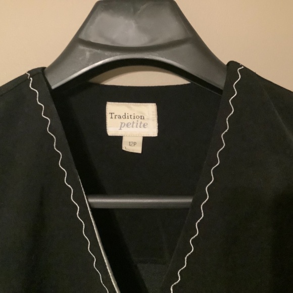 Vintage 2 Piece Formal Jacket and Sleeveless Satin Blouse - Picture 5 of 7